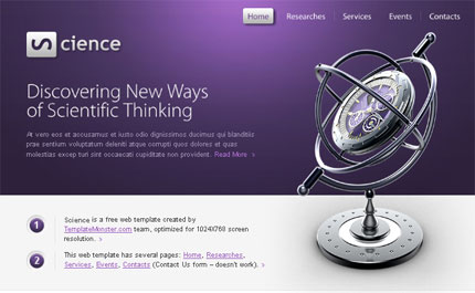 Science HTML Template