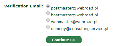 Domain Verification