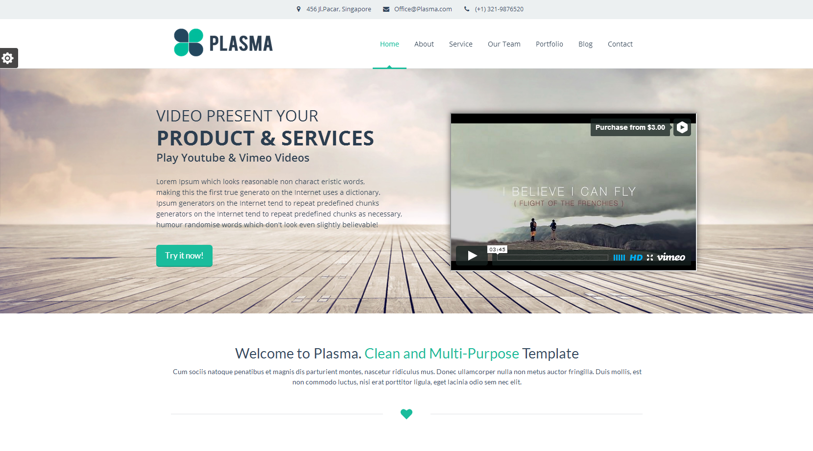 Darmowy szablon Themeforest