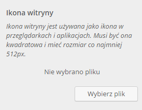 Ikona strony - WordPress