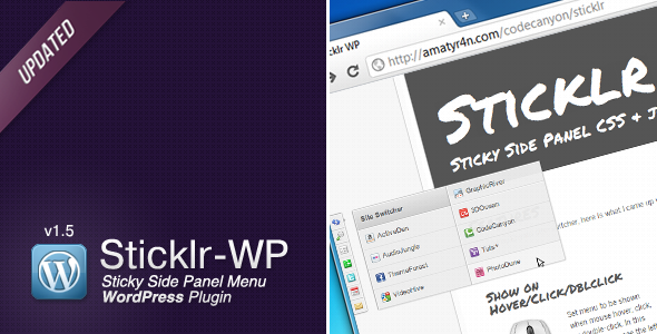 Sticklr WP - Sticky Side Panel WordPress Plugin
