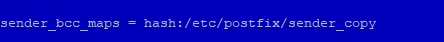 sender bcc maps